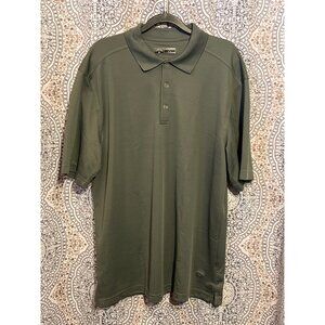 Callaway Mens Gray Short Sleeve Polo Shirt Size L